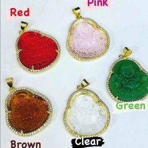 Buddha pendant necklaces.